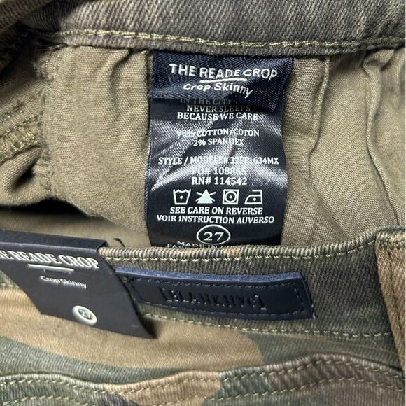NWT Blank NYC Camouflage Camo Print Cropped Skinny Jeans The Reade Crop size 27 - Picture 8 of 11